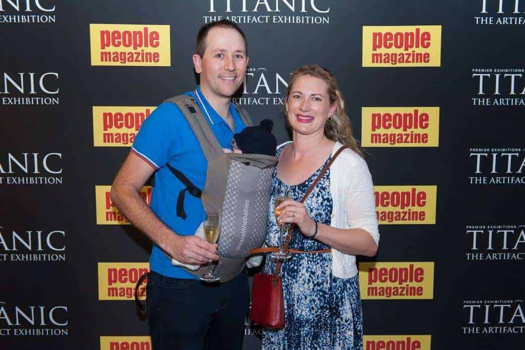 At the Titanic Expo with Baby and Alex