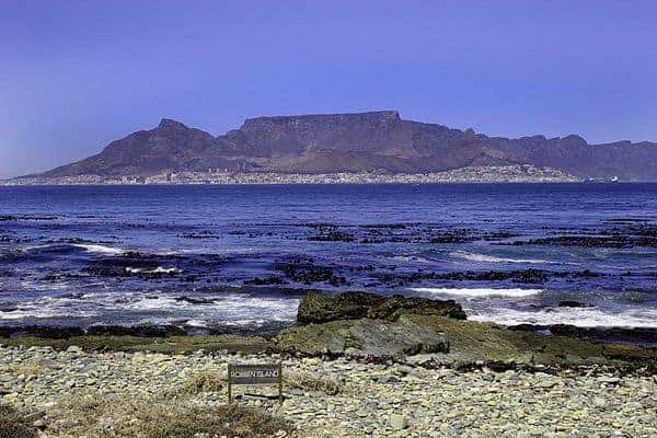 Things to do in Cape Town: Table Mountain From Robben Island
